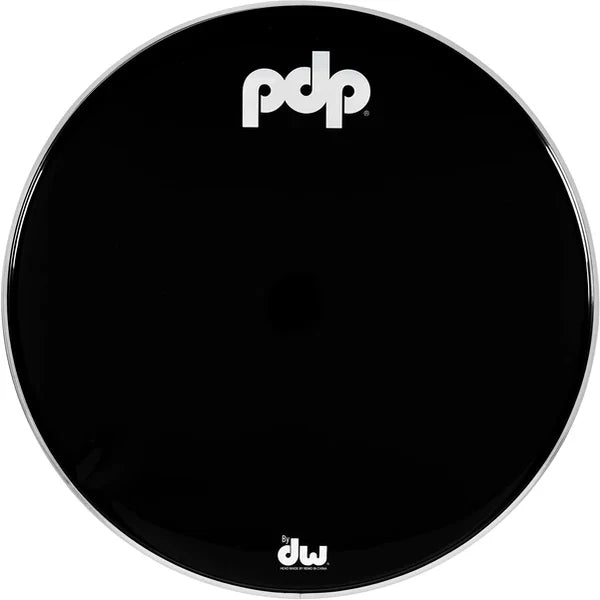 PACIFIC DRUMS & PERC - 24" Black Smooth Kick Resonant Logo Head