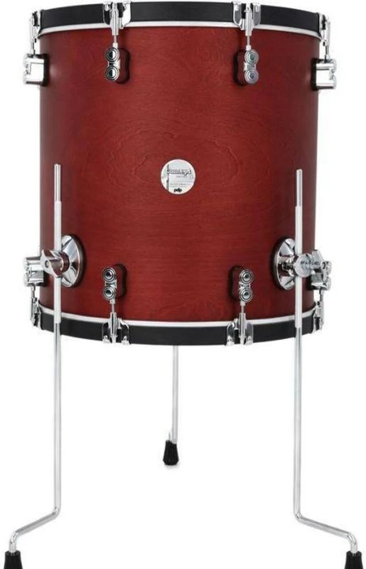 PACIFIC DRUMS & PERC - 14" x 14" Concept Maple Classic Floor Tom, Ox Blood Stain