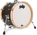 PACIFIC DRUMS & PERC - Concept Maple Classic 14" x 18" Bass Drum, Walnut / Natural Hoops