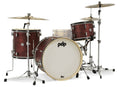 PACIFIC DRUMS & PERC - Concept Maple Classic 3-Piece Shell Pack , Ox Blood Stain With Ebony Hoops