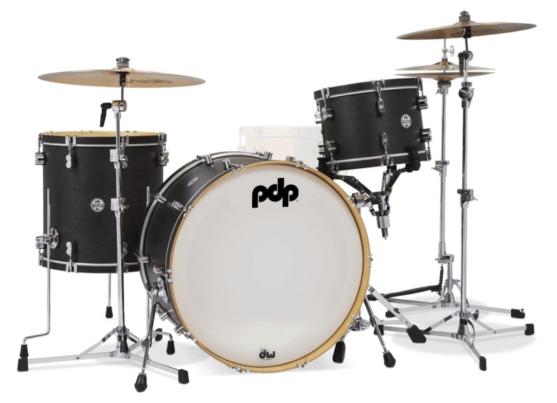 PACIFIC DRUMS & PERC - Concept Maple Classic 3-piece Shell Pack with 24" Bass, Ebony Stain