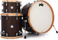 PACIFIC DRUMS & PERC - Concept Maple Classic 3-piece Shell Pack -26" Kick, Walnut With Natural Hoops