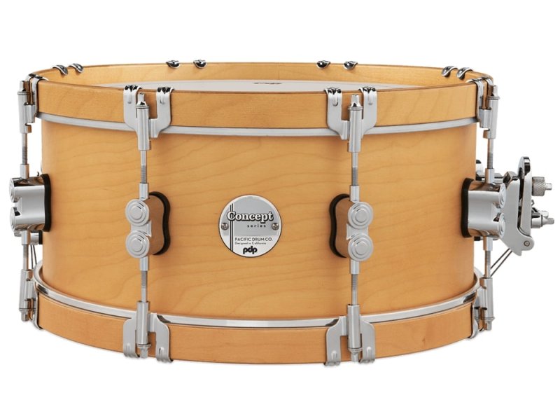 PACIFIC DRUMS & PERC - Concept Classic Snare Drum 6.5" x 14'' Natural with Natural Wood Hoops