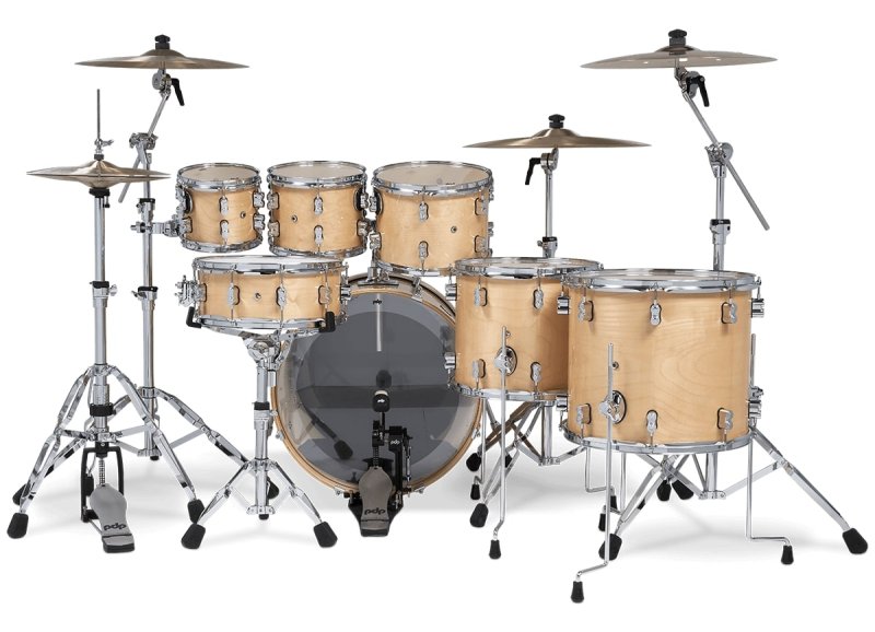 PACIFIC DRUMS & PERC - Concept Maple 7-Piece Maple Shell Pack, Natural Lacquer