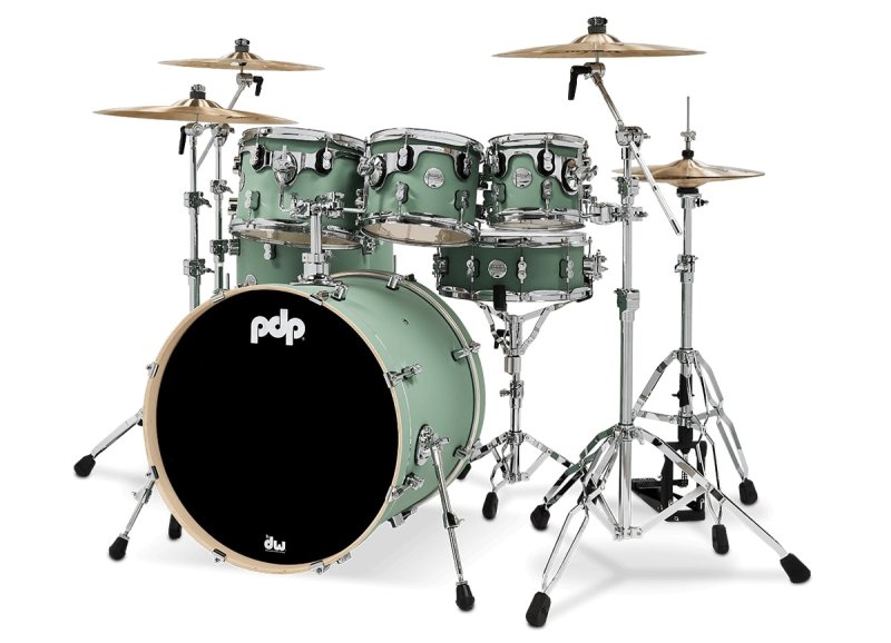 PACIFIC DRUMS & PERC - Concept Maple 7-Piece Maple Shell Pack, Satin Seafoam