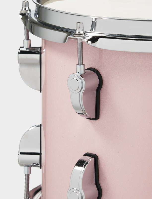PACIFIC DRUMS & PERC - New Yorker 4-Piece Drum Shell Pack 16" Bass Drum, Pale Rose Sparkle