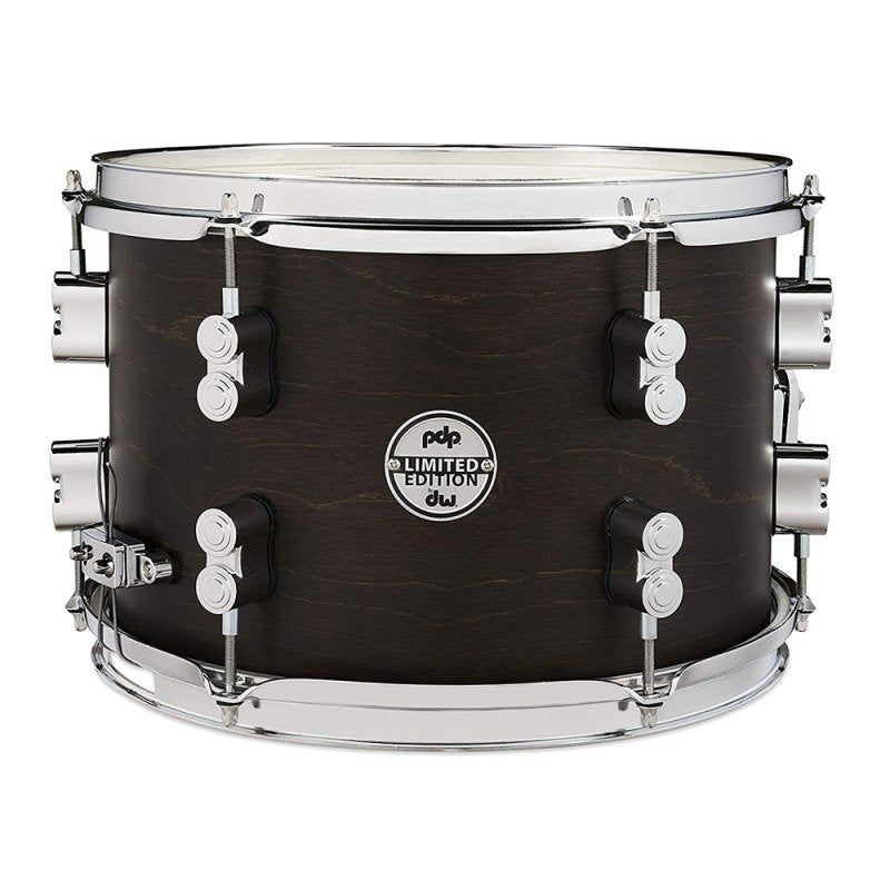 PACIFIC DRUMS & PERC - 8" X 12" Limited Edition Series Dry Maple Snare Drum, Dark Walnut