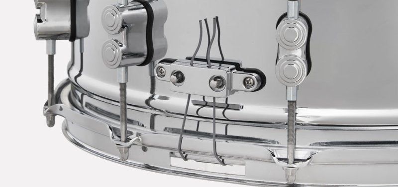 PACIFIC DRUMS & PERC - 6.5" x 14" Dual-beaded, 1mm Rolled Shell, Chrome Over Steel With Chrome Hardware