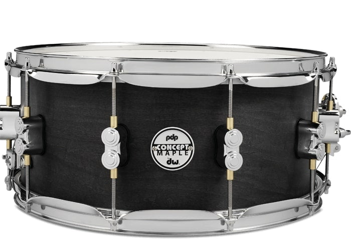 PACIFIC DRUMS & PERC - 6.5" x 14" Concept Series Black Wax Over Maple Snare Drum