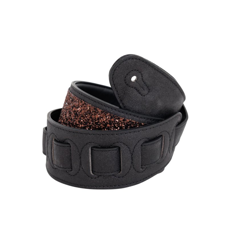 Profile - Leather Black Sparkle Padded Strap