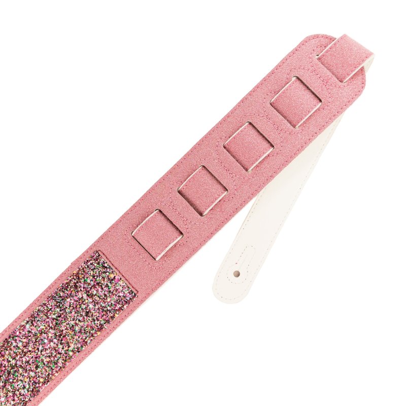 Profile - Leather Pink Sparkle Padded Strap