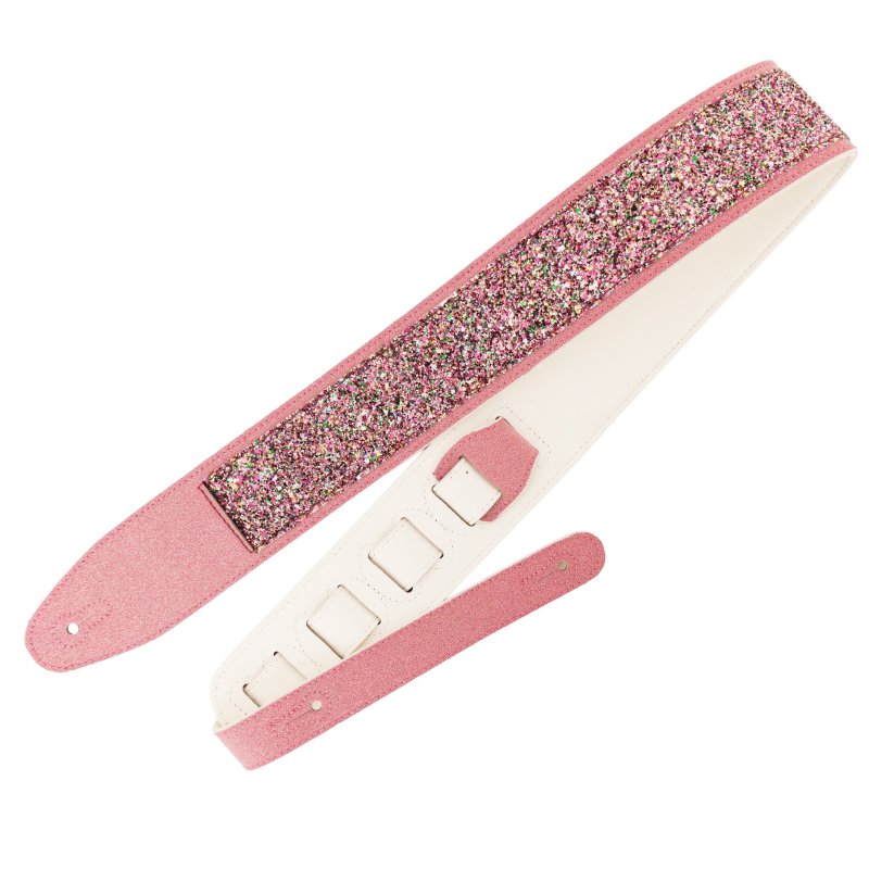 Profile - Leather Pink Sparkle Padded Strap