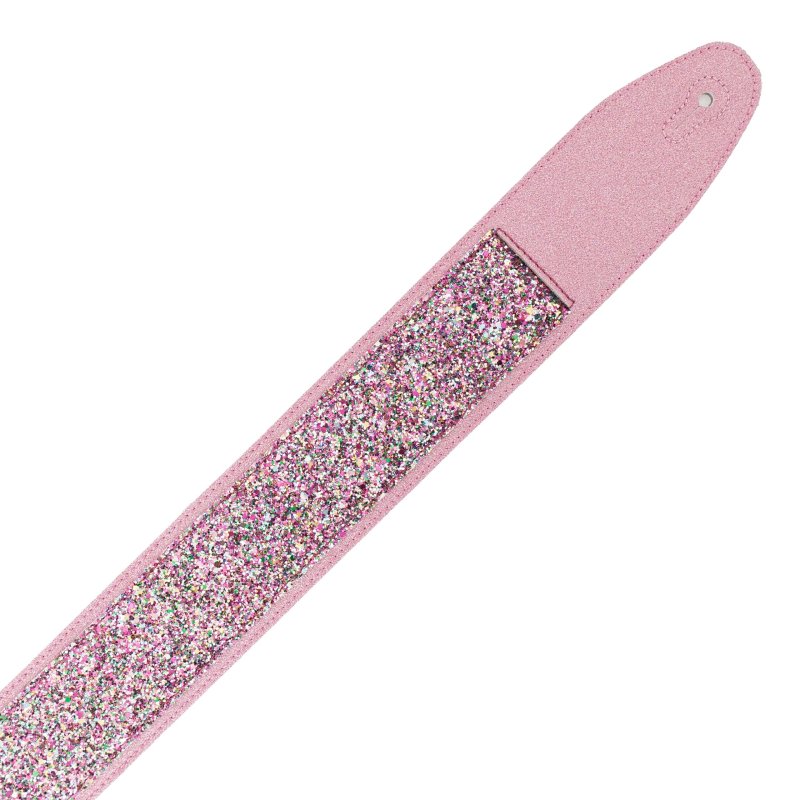 Profile - Leather Pink Sparkle Padded Strap