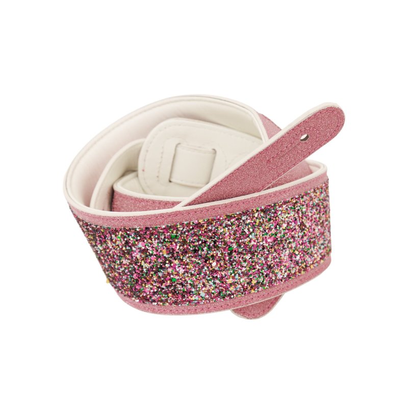 Profile - Leather Pink Sparkle Padded Strap