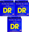 DR Handmade Strings - Pure Blues Electric Guitar Strings, Medium (10-46) (3 Pack)