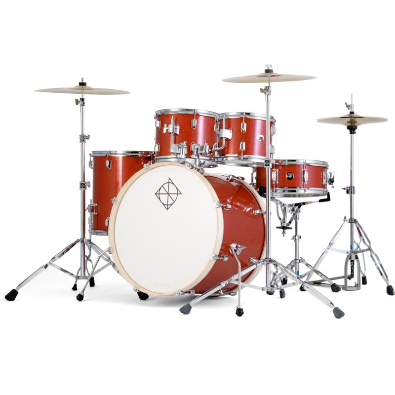 Dixon - Spark 5-Piece Drum Set Pack With 20" Bass Drum, Champagne Sparkle