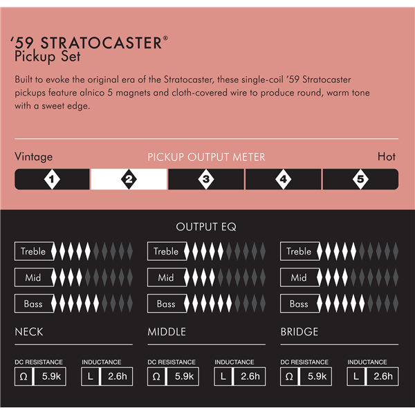 Fender - Pure Vintage '59 Strat® Pickup Set