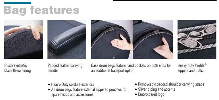 Profile - 24” Deluxe Heavy-Duty Cymbal Bag