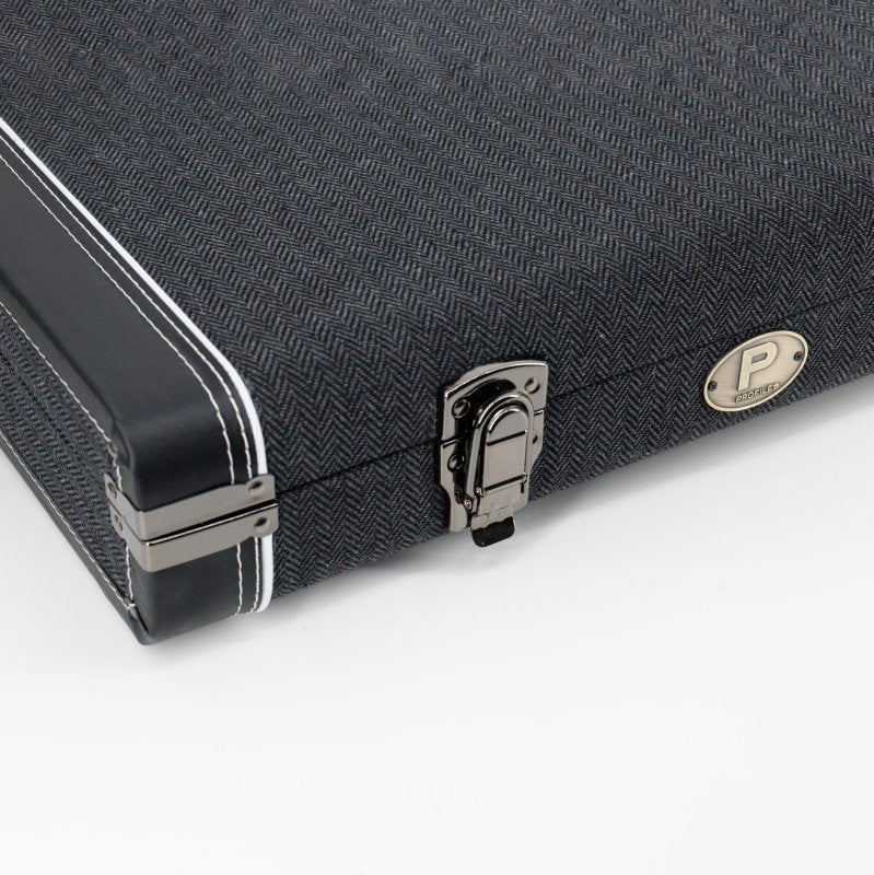 Profile - Electric Guitar Case, Black Leather