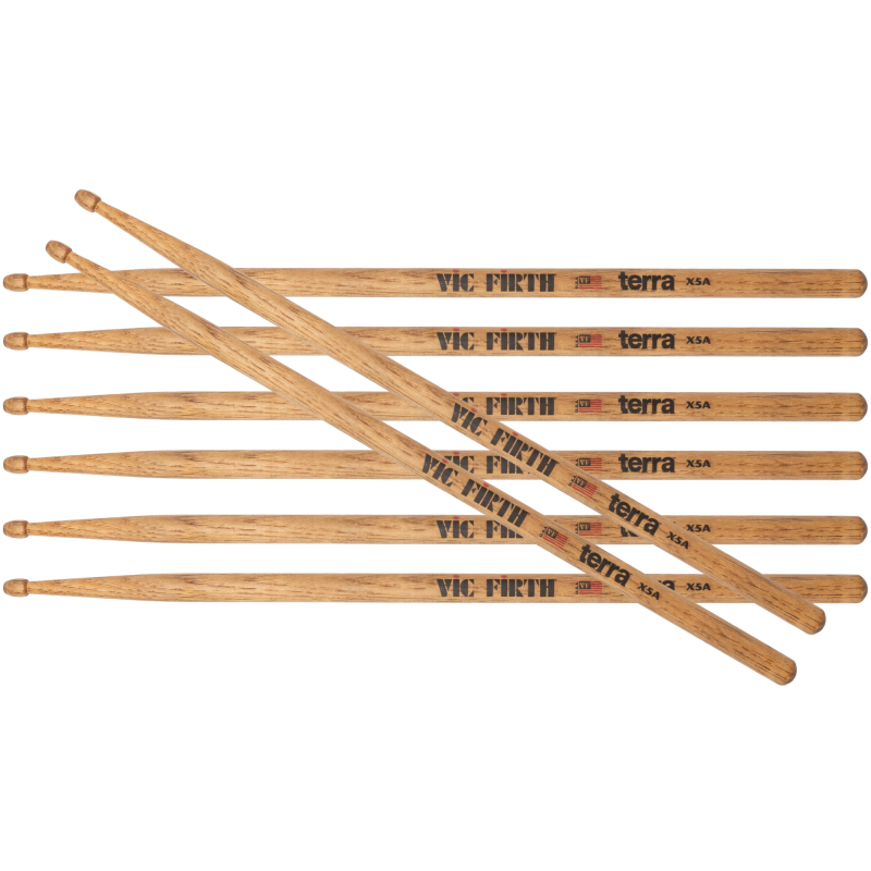 Vic Firth - American Classic X5A Terra Series Drumsticks (4-Pair Value Pack)
