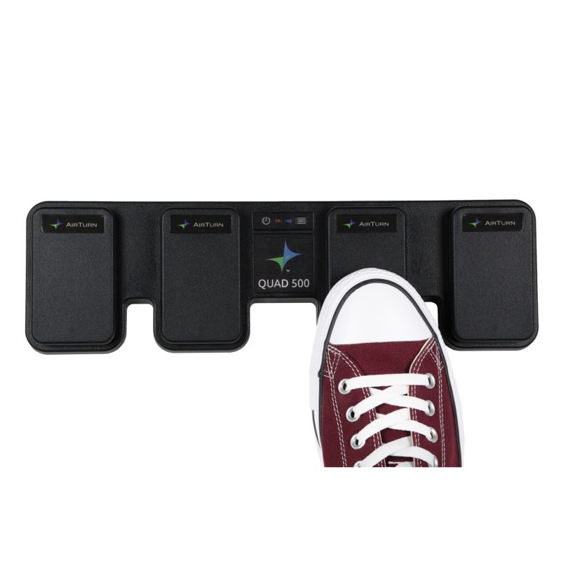 Air Turn - Four Pedal Wireless Controller With Bluetooth 5