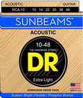 DR Handmade Strings - Sunbeam Acoustic Guitar Strings, Extra Light (10-48)