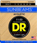 DR Handmade Strings - Sunbeam Acoustic Guitar Strings, Custom Light (11-50)