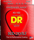 DR Handmade Strings - Red Devils Coated Bass Strings, Light (40-100)