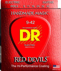 DR Handmade Strings - Red Devils Coated Electric Guitar Strings, Light (9-42)