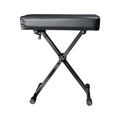 Gator - Adjustable Keyboard Bench with Steel Construction, Black