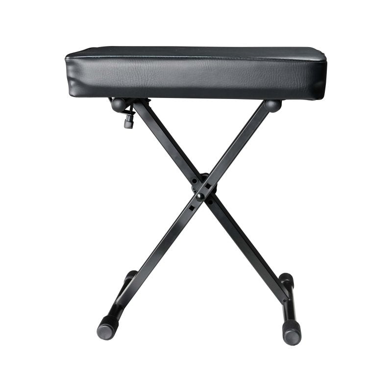 Gator - Adjustable Keyboard Bench with Steel Construction, Black