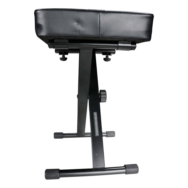 Gator - Adjustable Keyboard Bench with Steel Construction, Black