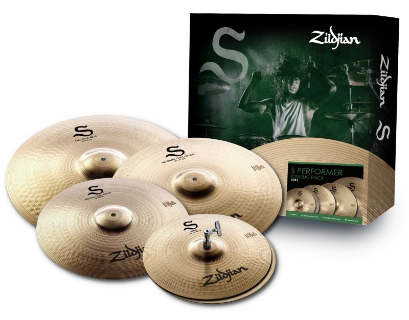 Zildjian - S Performer Cymbal Pack with 14" Hi-hats, 16" and 18" Crashes, and 20" Ride