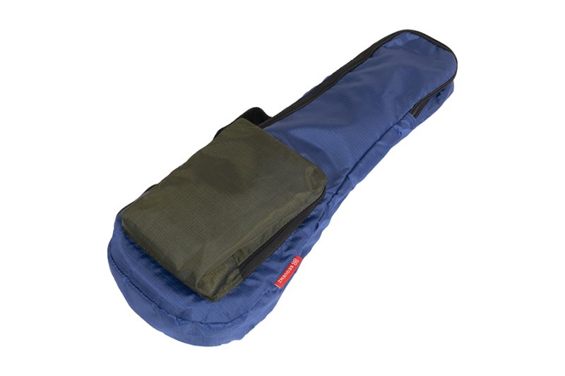 Sequenz - Soft Case For Soprano / Concert Ukulele, Blue With Gray Pocket