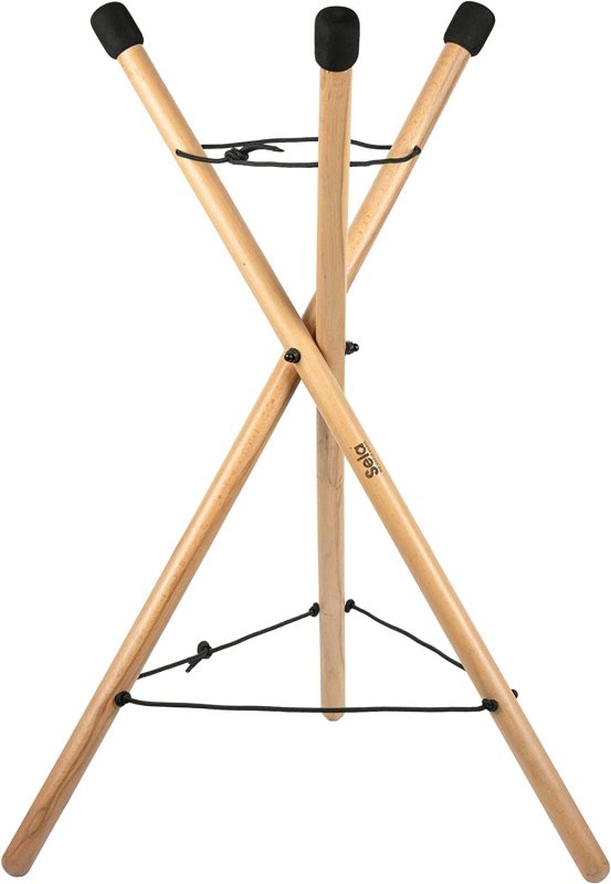 Sela Percussion - Foldable & Height Adjustable Handpan Stand, Beech Wood