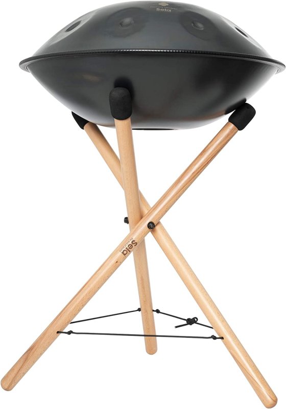 Sela Percussion - Foldable & Height Adjustable Medium Handpan Stand, Beech Wood