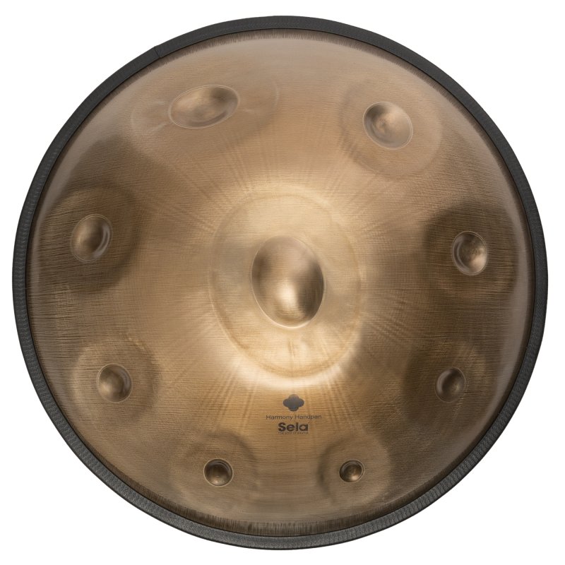 Sela Percussion - Harmony Handpan Bb2 Amara Stainless Steel With Padded Bag, Stainless Steel