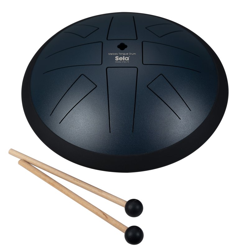 Sela Percussion - Melody Tongue Drum 10“ D Akebono Navy Blue With Mallets And Bag
