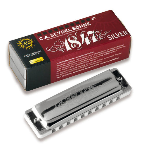 1847 Silver Paddy Richter Harmonica