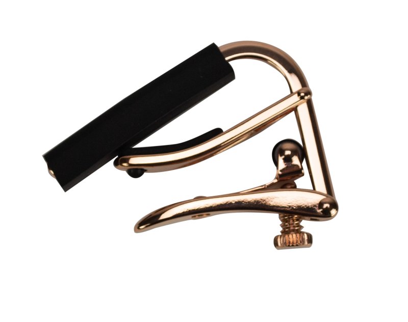Shubb - Capo Royale Series,  Rose Gold Titanium Finish Capo For Steel String Guitar
