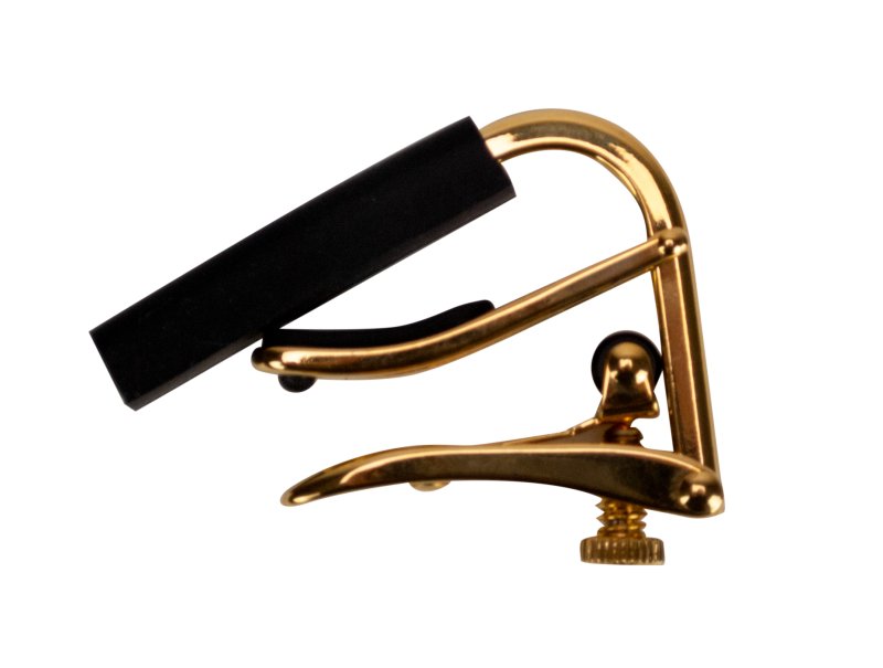 Shubb - Capo Royale Series, Gold Titanium Finish Capo For Steel String Guitar
