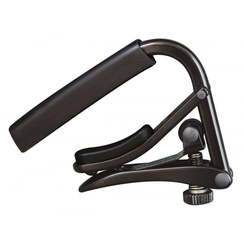 Shubb - Capo Noir Series, Black Chrome Capo For Steel String Guitar