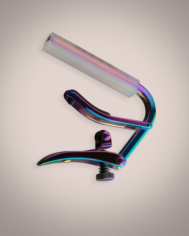 Shubb - Royale Series, Paua Pearl Titanium Finish Capo For Classical Guitar