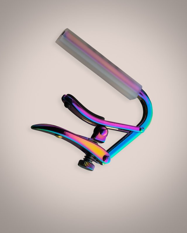 Shubb - Royale Series, Paua Pearl Titanium Finish Capo For Classical Guitar