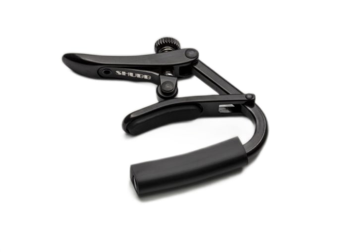 Shubb - Capo Noir Series, Black Chrome For Banjo/Mandolin with Radiused Fretboard