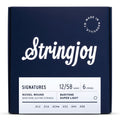 Stringjoy - Baritone Balanced Super Light Gauge (12-58) Nickel Wound Electric Guitar Strings