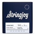 Stringjoy - Balanced Super Light Gauge (9-42) Nickel Wound Electric Guitar Strings