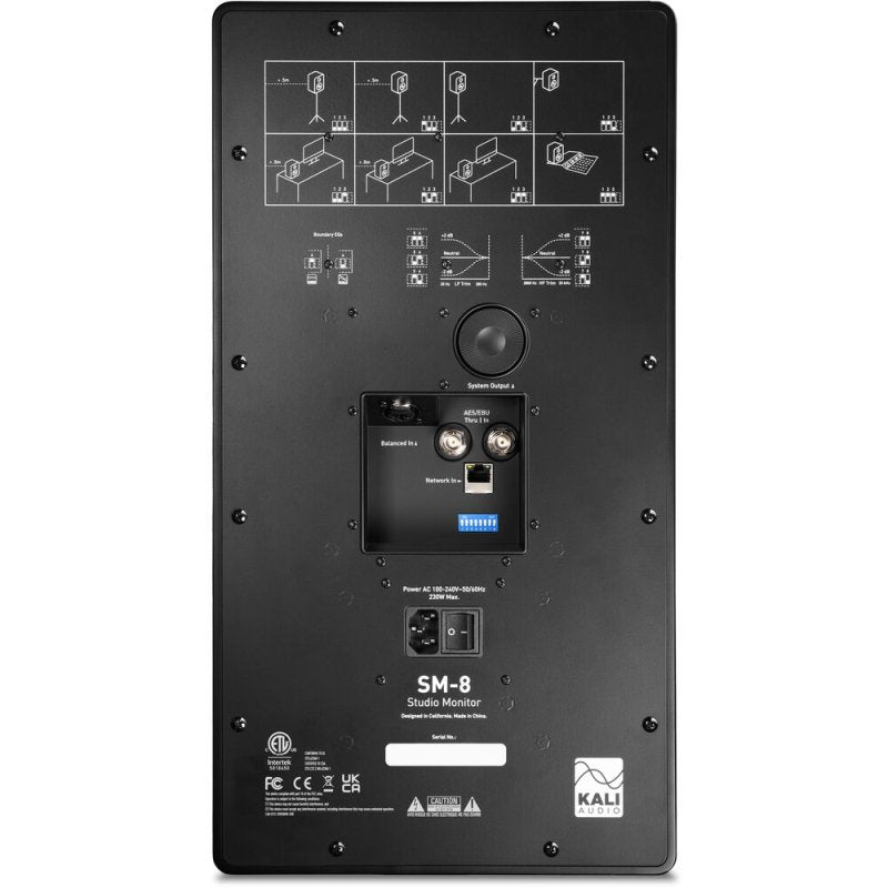 Kali Audio - 8" 3-Way 300W Active Studio Monitor with Network Control (Black, Single)