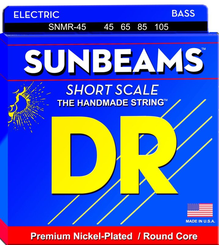 DR Handmade Strings - Sunbeams Bass Strings, Medium Short Scale (45-105)