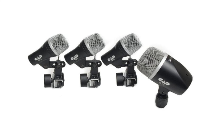 CAD - 4-piece Drum Microphone Pack - two D29, one D19, one D10